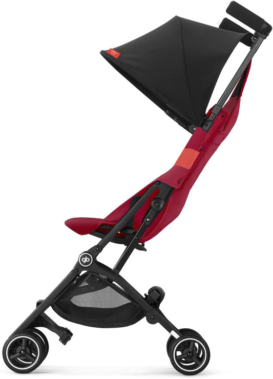 Cochecito gb Gold Pockit+ All Terrain Ultra Compacto, compatible con equipaje de cabina, de 6 meses a 22 kg (aprox. 4 años), Azul Laguna