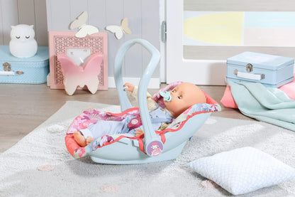 Baby Annabell Cadeira de Bebê Active Comfort, Acessório para Bonecas de 36cm/43cm, 2 em 1: Canguru e Cadeira para Bebê, Inclui Capa de Tecido, Alça Ergonômica, Cinto de Segurança, Adequada para Crianças a partir de 3 Anos, Multicolorida (706657)