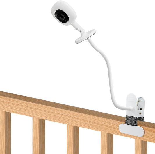 AISVAN Suporte para monitor de bebê compatível com monitor de bebê inteligente Nanit Pro e também para câmeras com suporte de parafuso de 1/4, braço de pescoço de ganso longo flexível de 15,7 polegadas Suporte para câmera para bebê sem ferramentas