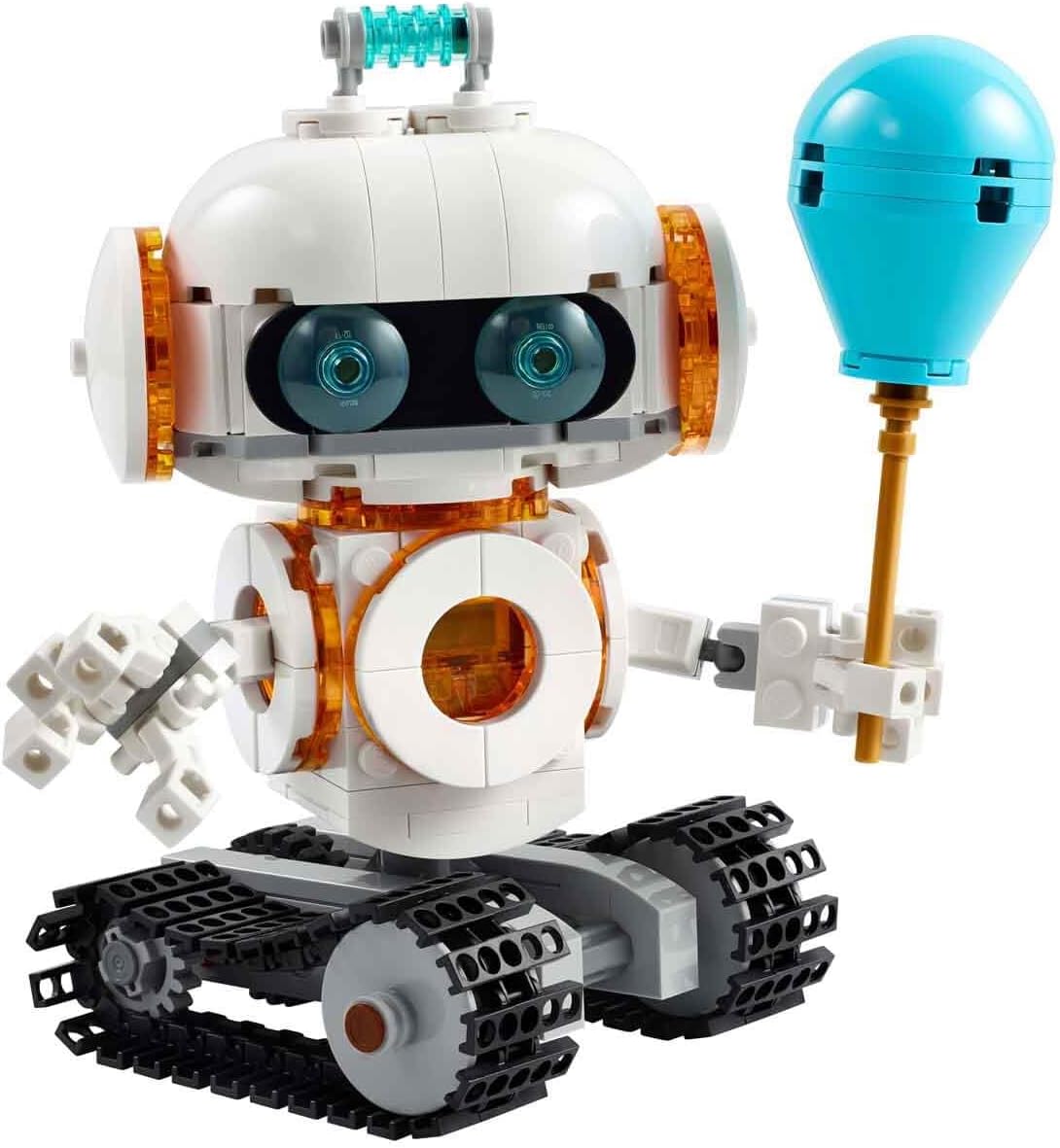 LEGO Brinquedo robô espacial Creator 3 em 1 - transforma-se em uma figura de cachorro ou modelo de foguete - Conjunto de construção para crianças - Ideia de presente com tema espacial para crianças, meninos e meninas com mais de 8 anos
