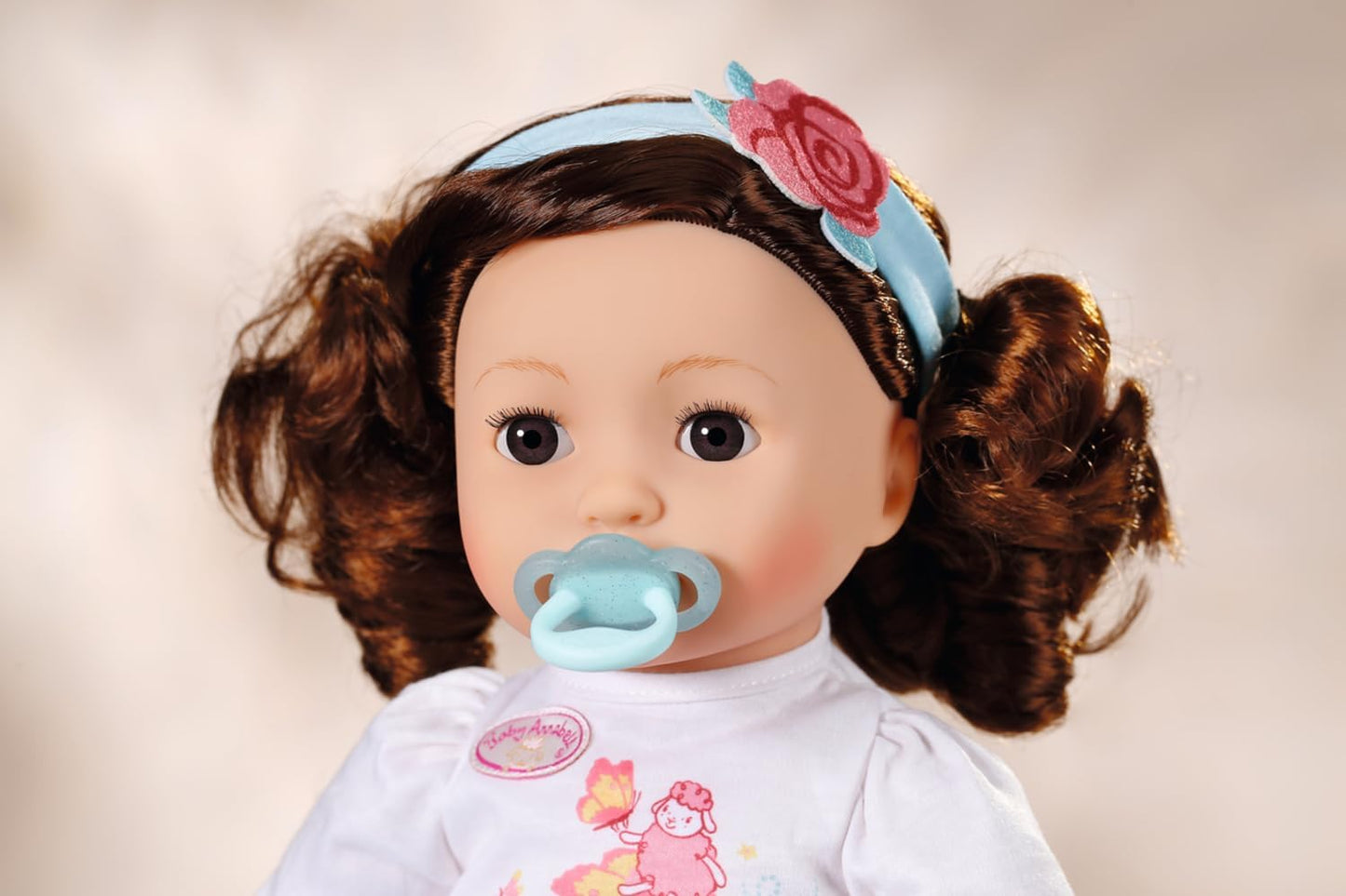 Baby Annabell Chupeta Universal 707074 - Uma chupeta em duas cores sortidas - Chupeta com alça para bonecas de 43 cm que não precisam de boca - Adequada para crianças a partir de 3 anos