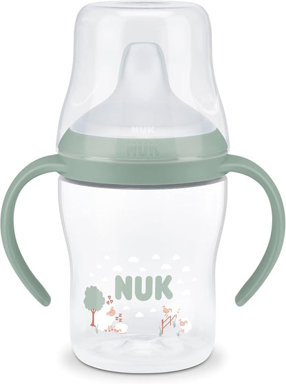 NUK Copo de Aprendizagem Perfect Match | 6+ meses | 150 ml | Copo com Bico Antivazamento para Crianças Pequenas | Alças Antiderrapantes | Ovelha | 1 Unidade