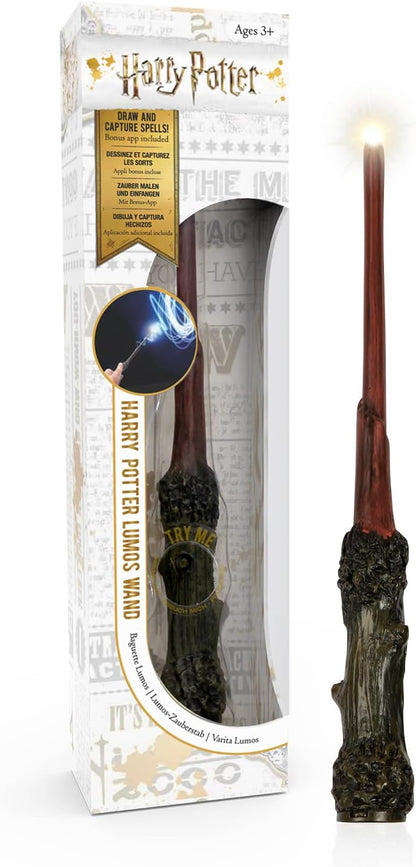 WOW! STUFF Varinha Harry Potter Lumos de 2,13 m com Luz | Presentes, Brinquedos e Colecionáveis Oficiais do Mundo Mágico | Acessório de Fantasia para Brincar de Personagem ou Vestir para Fãs, Meninas e Meninos, de 3 anos ou mais até Adultos