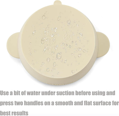 PandaEar Tigelas de silicone com ventosa para bebês | Conjunto com 3 tigelas com ventosa para bebês, crianças pequenas e bebês | Conjunto de tigelas para alimentação de bebês | Macias, seguras e livres de BPA,