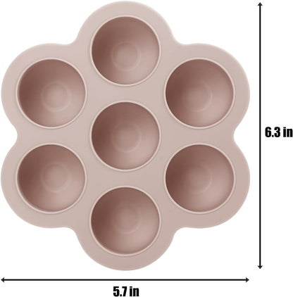PandaEar Conjunto de 3 Bandejas de Silicone para Congelamento de Comida de Bebê com Tampas, Formas de Gelo para Congelador, Bandeja para Alimentos de Bebê em Fase de Introdução Alimentar,