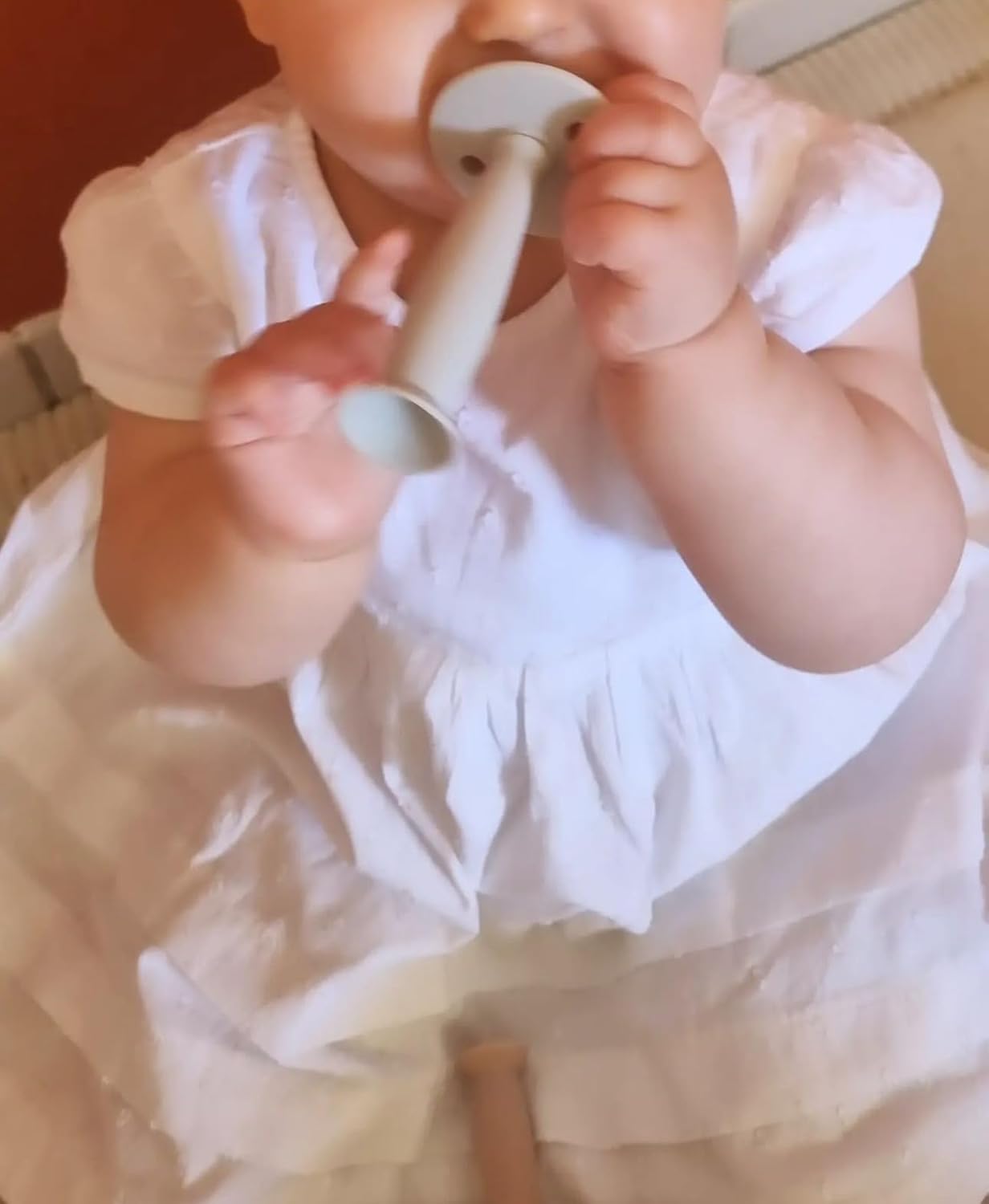 PandaEar Escova de Dentes de Silicone para Bebês, Conjunto com 3 Peças (Rosa + Azul) | Brinquedos de Dentição para Treinamento de Higiene Bucal para Bebês a partir de 3 Meses