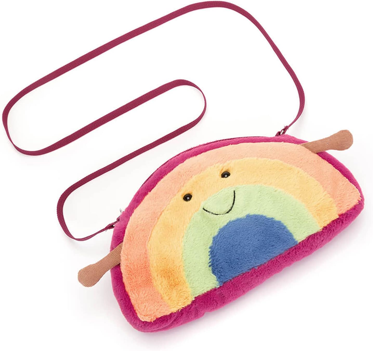 Jellycat Bolsa Arco-íris Divertida  - C: 5 cm x l: 25 cm x a: 13 cm