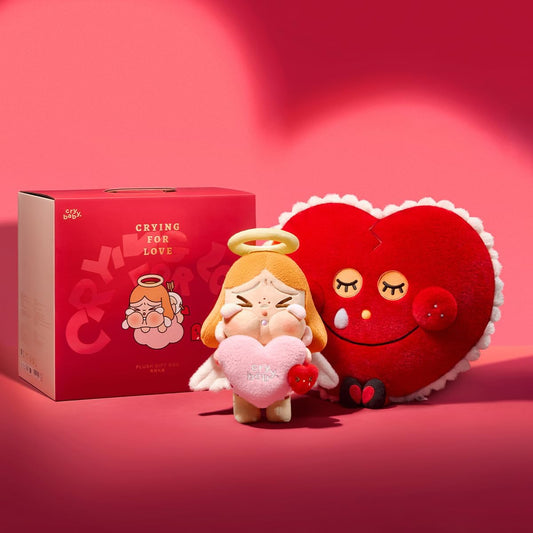 POP MART CRYBABY Série Chorando por Amor - Caixa de Presente de Pelúcia 1 Caixa Presentes de Design Premium para Mulheres - Figura de Ação de Brinquedo de Arte Chique Colecionável Favorita dos Fãs