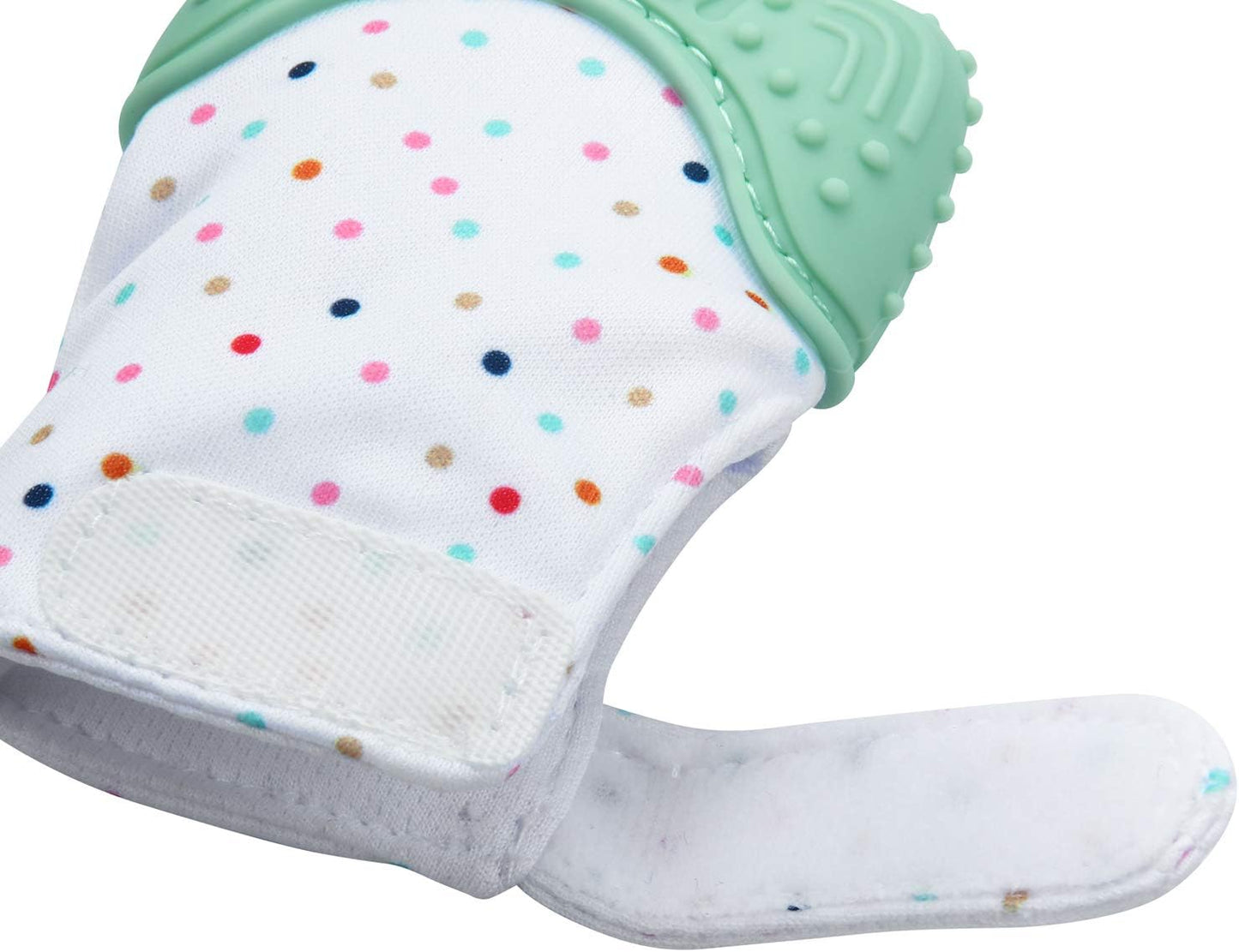 PandaEar Luvas de dentição para bebês - Pacote com 2 luvas para aliviar a dor, proteger e estimular a dentição de bebês a partir de 3 meses.