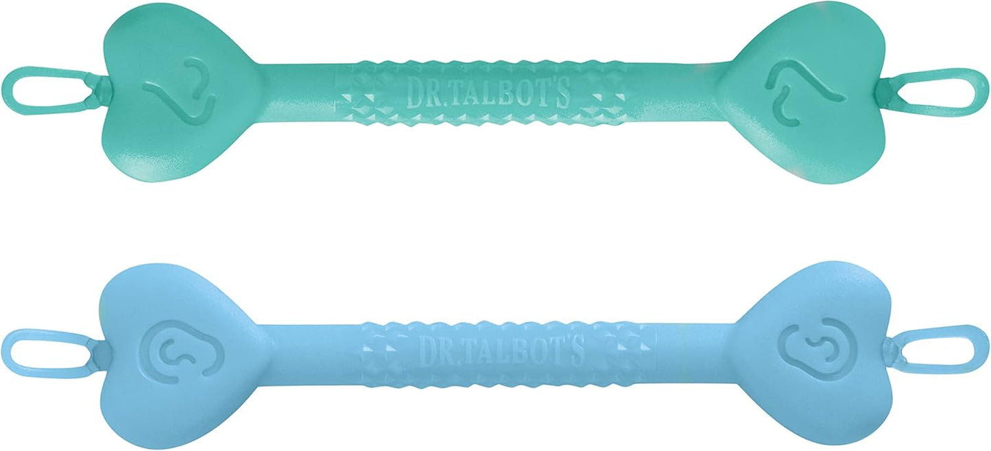 Dr. Talbot's Removedor de cera de ouvido e limpador nasal Safe para bebês - Sem BPA com estojo de viagem - Pacote com 2 - Menino