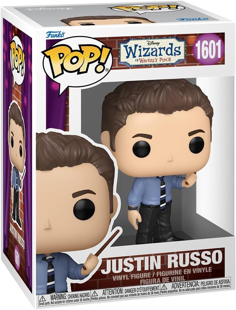 Funko Pop! Disney: Os Feiticeiros de Waverly Place - Justin Russo - Figura de vinil colecionável - Ideia para presente - Produtos oficiais - Brinquedos para crianças e adultos - Fãs de cinema - Figura modelo para colecionadores