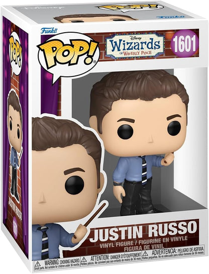 Funko Pop! Disney: Os Feiticeiros de Waverly Place - Justin Russo - Figura de vinil colecionável - Ideia para presente - Produtos oficiais - Brinquedos para crianças e adultos - Fãs de cinema - Figura modelo para colecionadores