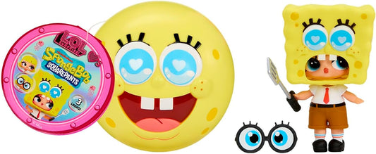 L.O.L. Surprise! Loves SpongeBob SquarePants – Bonecas Colecionáveis, 6 Modelos | Colecionável Bob Esponja Calça Quadrada, 7 Surpresas, Bola com o Rosto do Bob Esponja, Cabeça de Fantasia, 6 Personagens para Colecionar, Para Maiores de 4 Anos