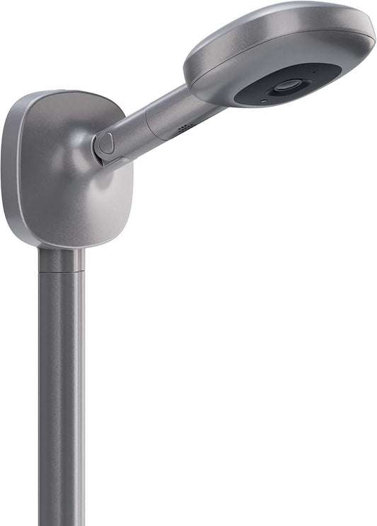 Nanit Pro Smart Baby Monitor & Wall Mount Silver Moon – Câmera de vídeo Wi-Fi segura 1080p, rastreador de movimento e sono sem sensores, áudio bidirecional, alertas de som e movimento, visão noturna.