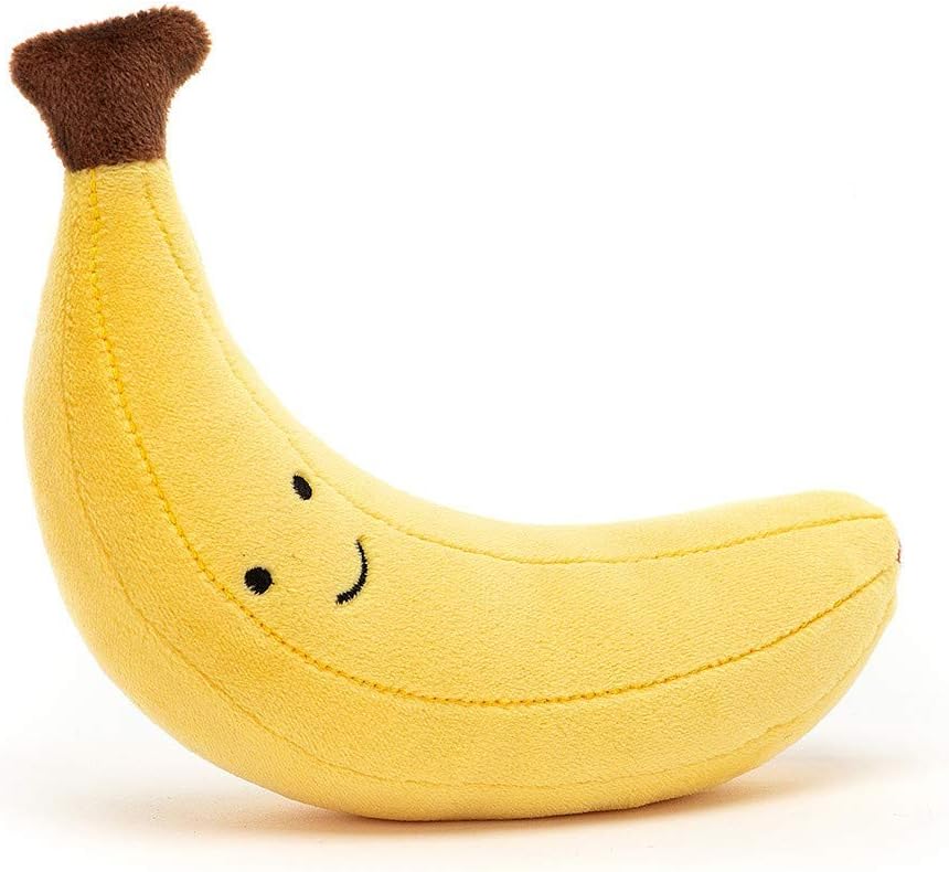 Jellycat Fabuloso Brinquedo de Pelúcia Banana Fruta Macia