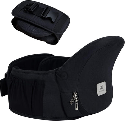 Bebamour porta-bebês assento quadril 0-36 meses leve 3 em 1 porta-bebês recém-nascido para criança hipseat (com extensor de cintura, série dobrável