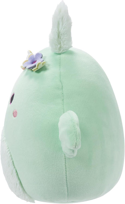 Squishmallows Original 7,5 polegadas - Tove the Mint Green Mothman com coroa de flores e barriga difusa