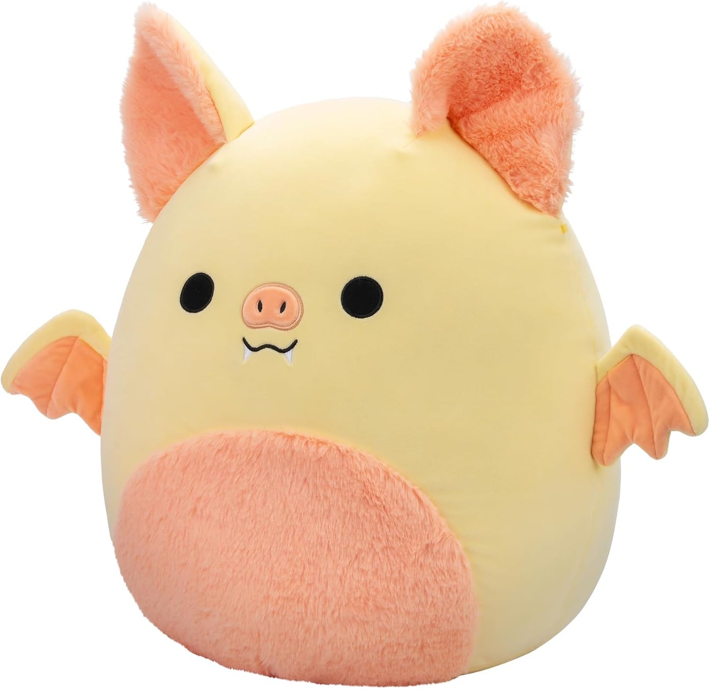 Squishmallows SQCR05482 16 pulgadas - Meghan el murciélago crema y rosa con barriga peluda, multicolor