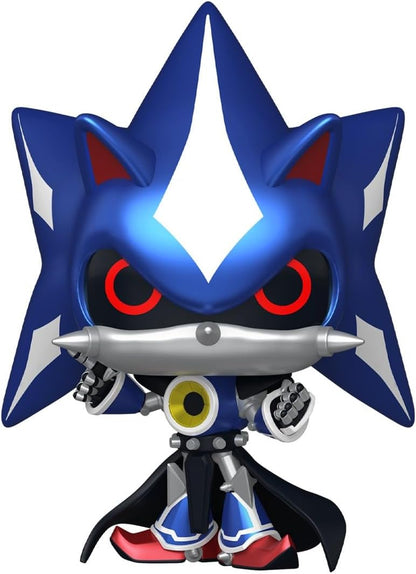 Funko Pop! Games: Sonic - Neo Metal Sonic - Metallic - Sonic the Hedgehog - Figura de vinil colecionável - Ideia para presente - Produtos oficiais - Brinquedos para crianças e adultos - Fãs de videogames