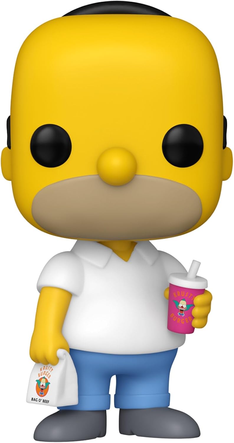 Funko Pop! TV: Os Simpsons - Homer Simpson - Figura Colecionável de Vinil - Ideia de Presente - Produto Oficial - Brinquedos para Crianças e Adultos - Fãs de TV - Figura para Colecionadores e Exibição