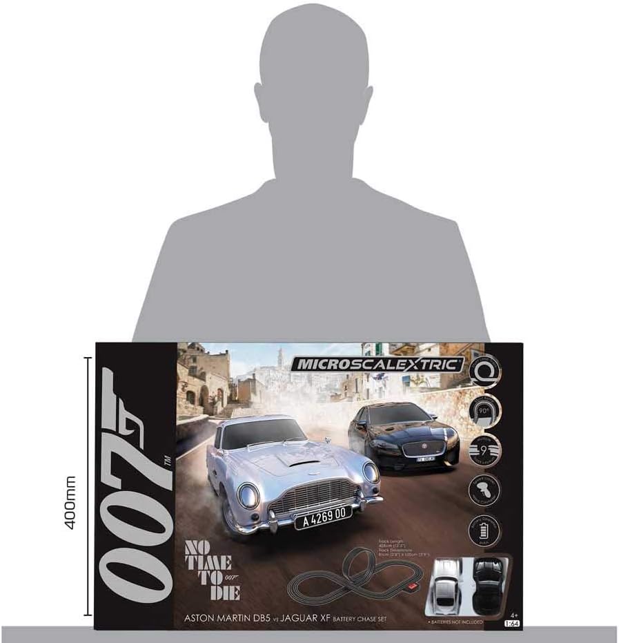 Scalextric  Conjunto de corrida Micro Scalextric G1161 James Bond No Time To Die movido a bateria - analógico
