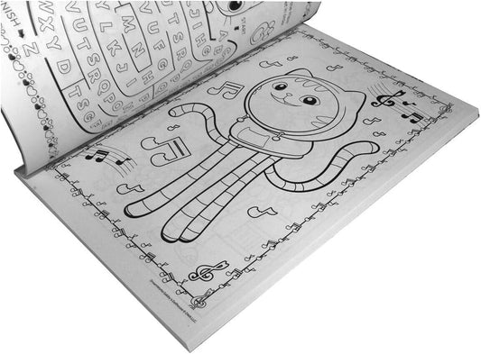 Livro de colorir gigante da Casa de Bonecas da Gabby da DreamWorks | Inclui enfeite de porta na parte de trás | Livro de colorir para crianças | Livros de colorir divertidos e com atividades | Perfeito para viagens,