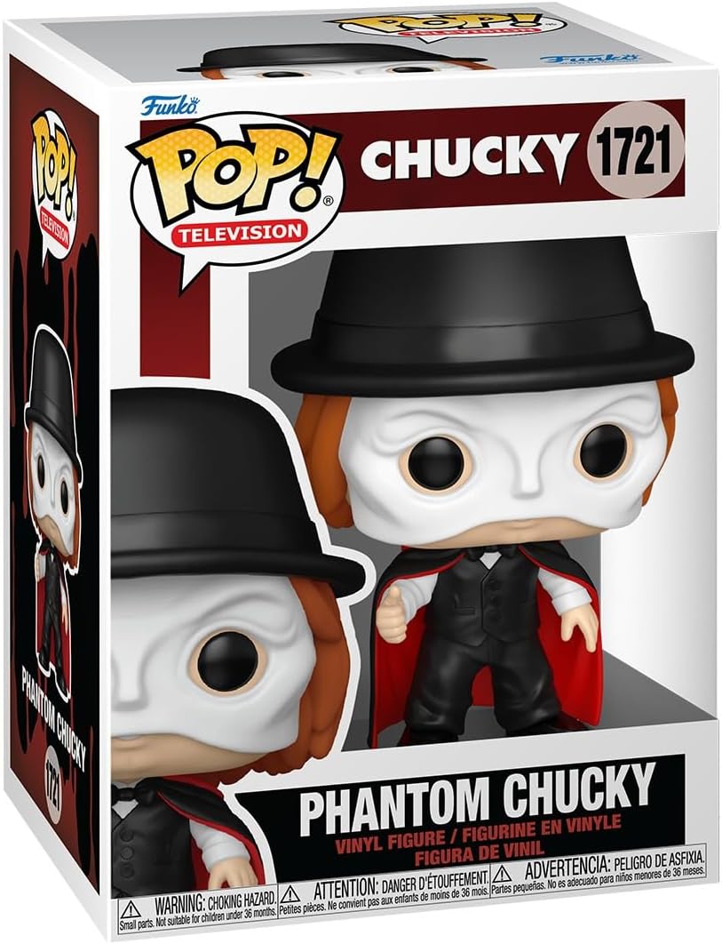 Funko Pop! TV: Chucky - (TV) - Phantom Chucky - Figura de vinil colecionável - Ideia para presente - Produtos oficiais - Brinquedos para crianças e adultos - Fãs de cinema - Figura modelo para colecionadores e exibição