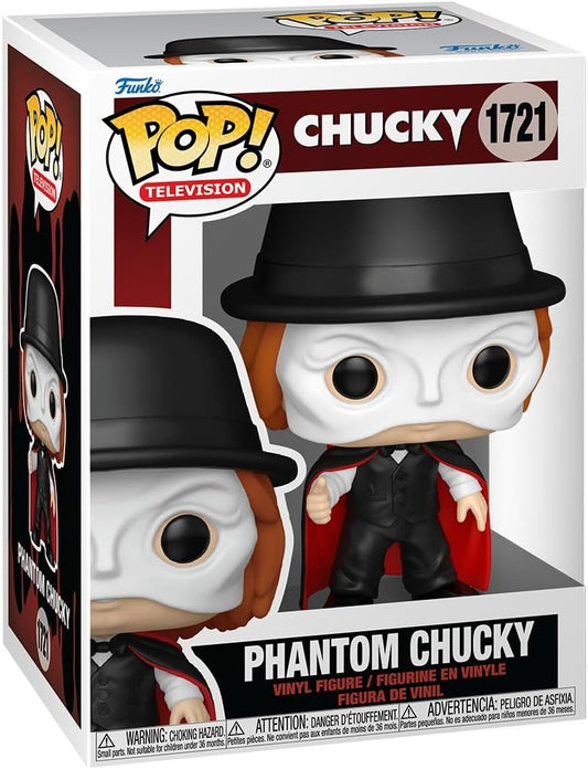 Funko Pop! TV: Chucky - (TV) - Phantom Chucky - Figura de vinil colecionável - Ideia para presente - Produtos oficiais - Brinquedos para crianças e adultos - Fãs de cinema - Figura modelo para colecionadores e exibição