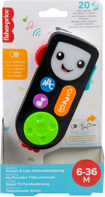 Fisher-Price Controle remoto Stream and Learn, versão alemã, francesa, controle remoto Laugh & Learn Stream & Learn - edição em inglês do Reino Unido