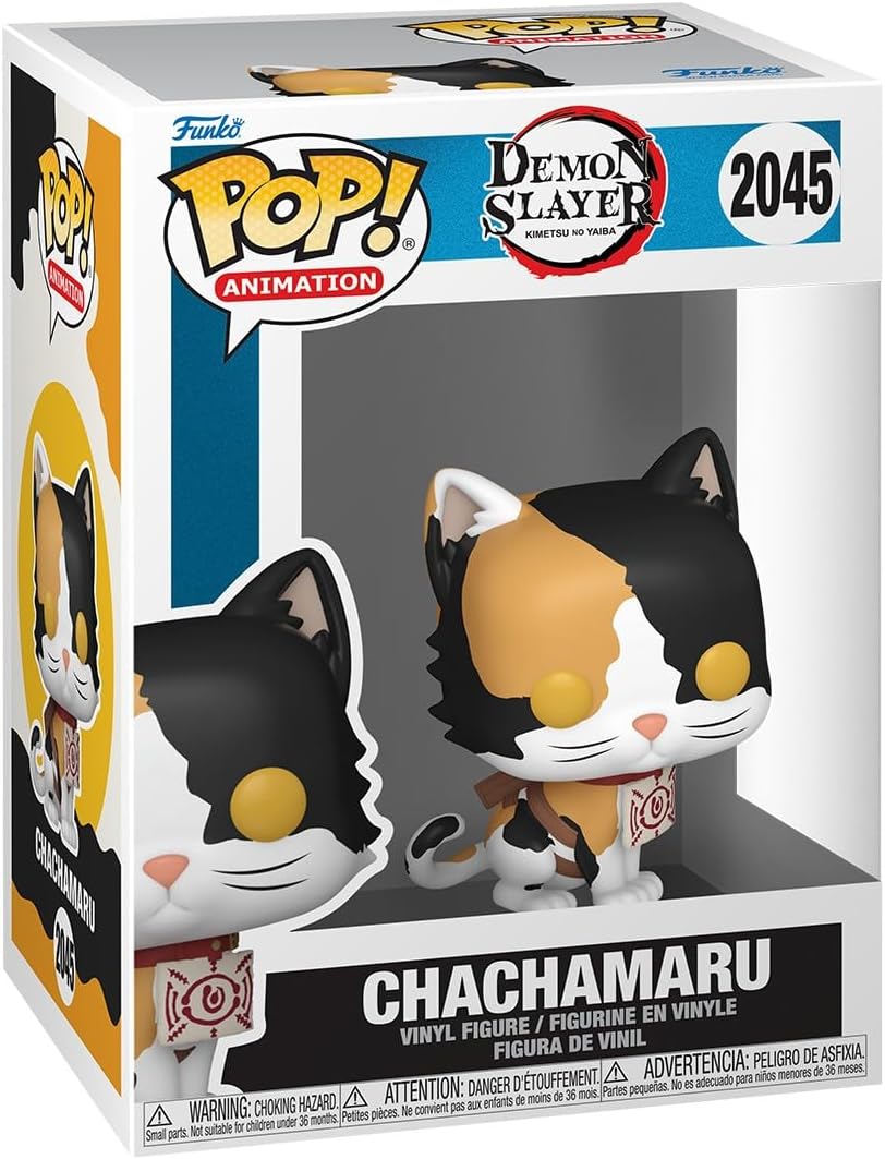 Funko Pop! Animation: Demon Slayer - Chachamaru - Figura de vinil colecionável - Ideia para presente - Produtos oficiais - Brinquedos para crianças e adultos - Fãs de anime - Figura modelo para colecionadores e exposição