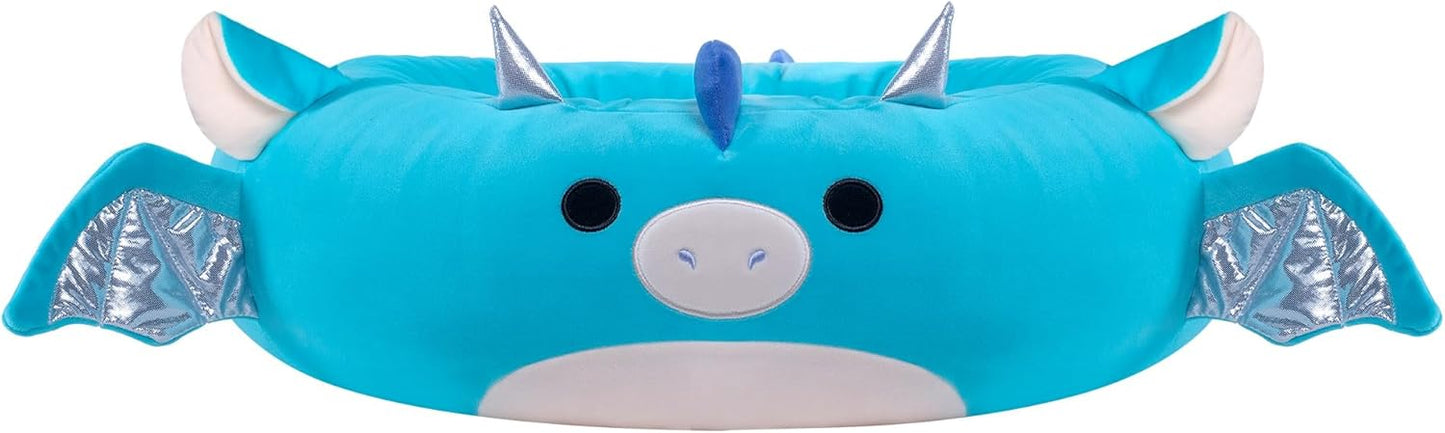 Squishmallows Cama para animais de estimação original de 24 polegadas Tatiana the Dragon – Cama de pelúcia oficial ultramacia de tamanho médio para animais de estimação