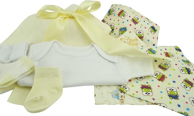 Conjunto de 4 caixas de cupcakes com meias para bebês