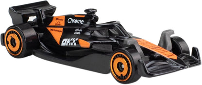 Conjunto de 5 carrinhos Hot Wheels Fórmula 1, escala 1:64, em metal fundido, com decorações de equipes de corrida da F1. Colecionáveis! JGF58