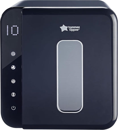 Tommee Tippee Esterilizador, secador e armazenador UV Ultra da, preto, para mamadeiras e acessórios de bebê, sem vapor para matar vírus^ e 99,9% das bactérias nocivas.