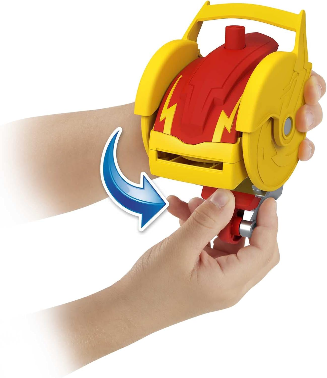 Fisher Price Imaginext DC Super Friends Head Shifters - Figura do Flash e Moto da Força da Velocidade - veículo transformável para brincadeiras de faz de conta