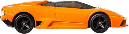 Hot Wheels Premium Car Culture Carrinho de Brinquedo Colecionável, Lamborghini Reventon Roadster em escala 1:64, modelo Die-Cast, Veículo Exótico e Invejável com Pneus Real Riders, HKC76