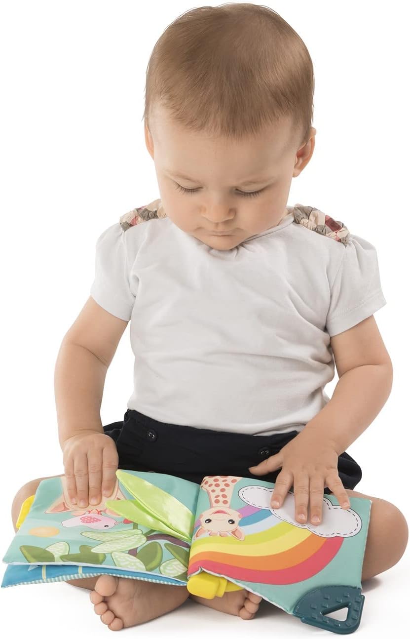 Sophie la Girafe Livro de Aprendizagem Infantil Mordedor Natural, Multicolorido