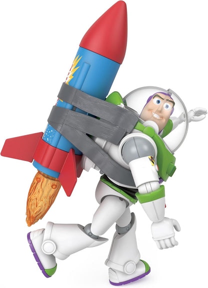 Mattel Disney e Pixar Toy Story Buzz Lightyear Resgate do Foguete | Boneco de Ação Falante com mais de 20 Sons e Frases, Viseira do Capacete Móvel, Escala de 12 Polegadas (aprox. 30 cm), HTR73