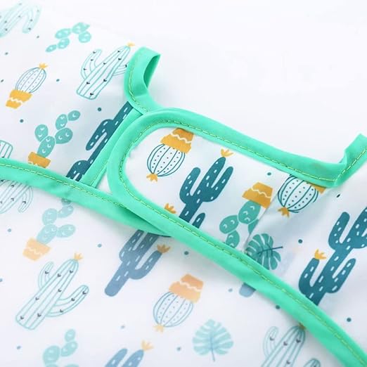 PandaEar Conjunto de 3 Babadores para Desmame com Mangas Compridas | Babadores Impermeáveis para Bebês de 6 a 24 Meses