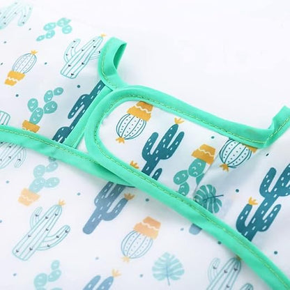 PandaEar Conjunto de 3 Babadores para Desmame com Mangas Compridas | Babadores Impermeáveis para Bebês de 6 a 24 Meses