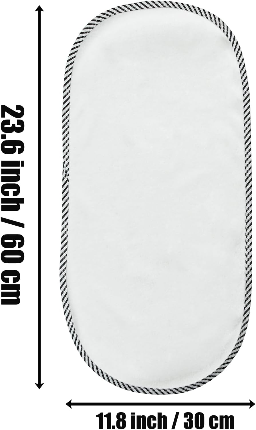 PandaEar Conjunto de 4 protetores impermeáveis para trocador, forro macio para trocador de fraldas - 60 x 30 cm