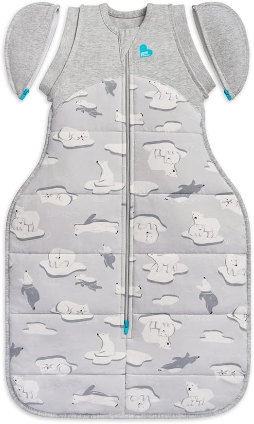 Love To Dreamaco de Transição ™ Swaddle UP™ | Extra quente, ajuste perfeito com abas removíveis | 3,5 Tog Ideal para inverno e outono (14–16 °C) | Algodão lavável à máquina e zíper duplo