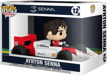 Funko Pop! Rides Super Deluxe: McLaren - Senna McLaren - Senna McLaren - Figura de vinil colecionável - Ideia para presente - Produtos oficiais - Brinquedos para crianças e adultos - Fãs de esportes