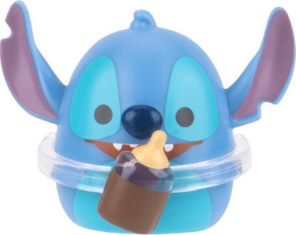 Squish-a-longs Conjunto de Brinquedo Casa da Lilo Disney Stitch inclui mini-Squish do Stitch, Jumba, Scrump e Lilo, além de acessórios