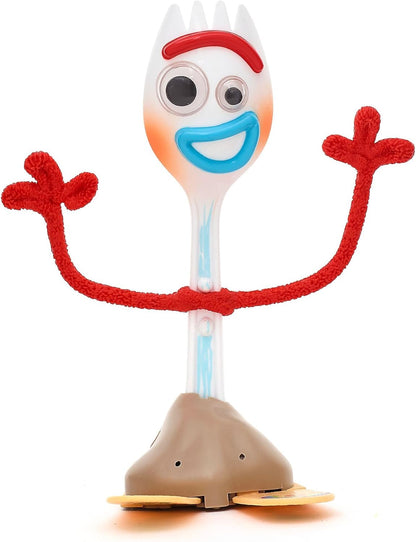 Disney Boneco de ação interativo e falante Forky, oficial da Store, do filme Toy Story da Pixar, 18 cm/7 polegadas, com mais de 15 frases em inglês, interage com outros personagens, para crianças a partir de 3 anos.
