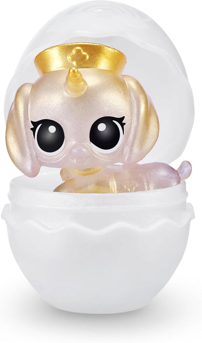 Rainbocorns Puppycorn Rescue Surprise, Peaches the Sausage - Pelúcia colecionável - Mais de 12 surpresas, coração destacável, adesivos, slime de seringa, idades 3+ (Salsicha)