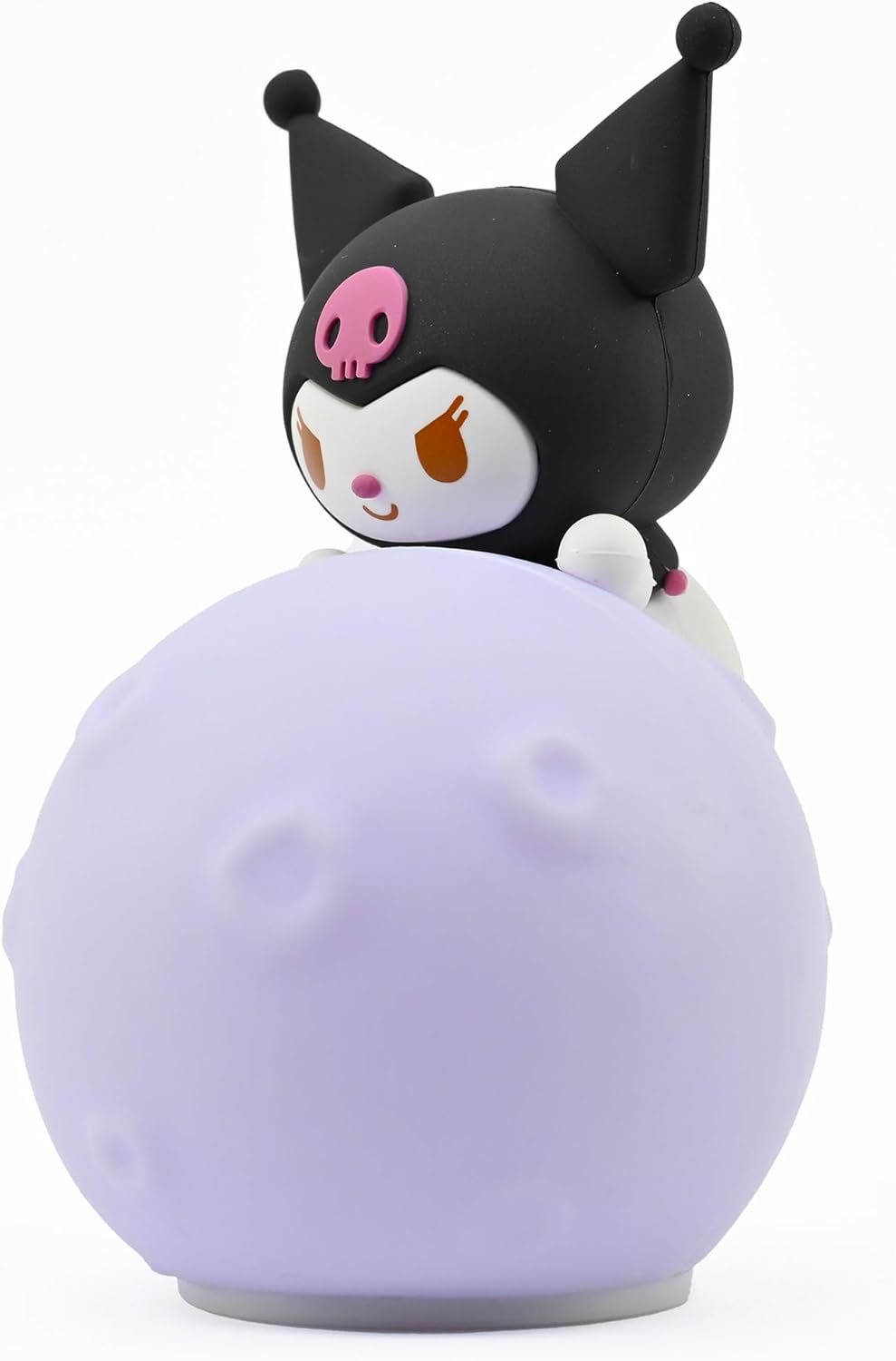 YuMe Hello Kitty & Friends Little Moon Light – Kuromi Luminária de mesa para crianças a partir de 3 anos | 11cm | Colecionável Kawaii para o quarto de crianças ou fãs | Presente oficial da Sanrio | Colecione todos os 5 personagens fofos