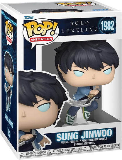 Funko Pop! Animation: Solo Leveling - Sung Jinwoo - Chances de 1/6 para a variante rara de Chase - Figura de vinil colecionável - Ideia para presente - Produtos oficiais - Brinquedos para crianças e adultos - Fãs de anime