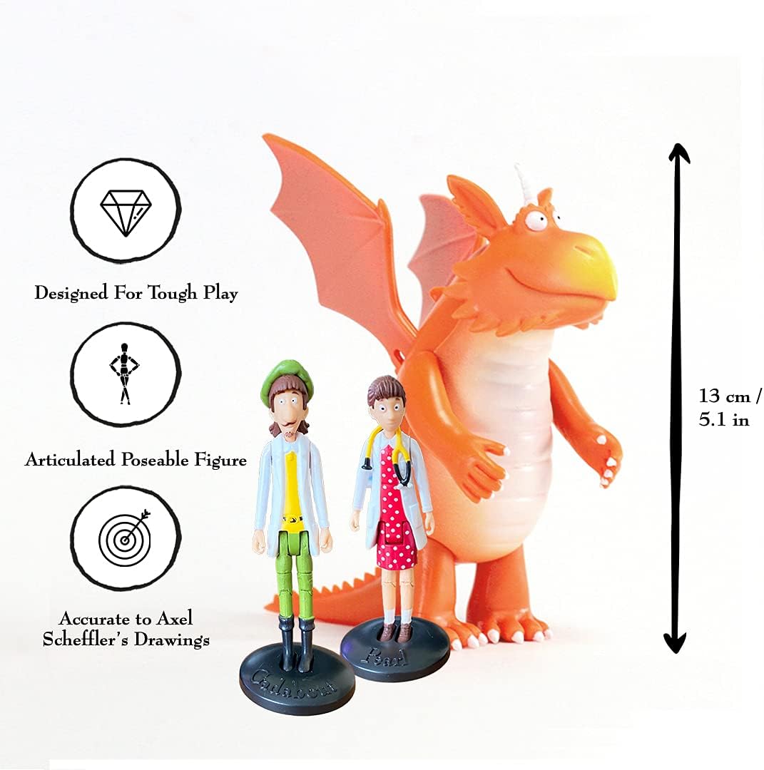 WOW! STUFF Zog e os Doutores Voadores - Conjunto de Histórias | Bonecos de Ação Articulados Colecionáveis | Brinquedos e Presentes Oficiais da Julia Donaldson e Axel Scheffler Books and Films