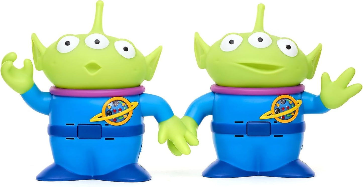 Disney Boneco de ação interativo falante do Alien, oficial da Store, do filme Toy Story da Pixar, 16 cm/6 polegadas. Inclui 2 brinquedos do Alien com mais de 15 frases em inglês, interage com outros personagens e é indicado para